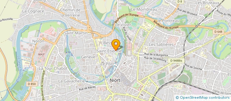 localisation de l'entreprise OUT RAGEANTES à NIORT