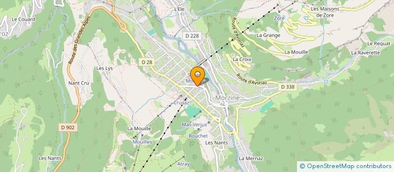 localisation de l'entreprise OUTA GARDERIE TOURISTIQUE à MORZINE