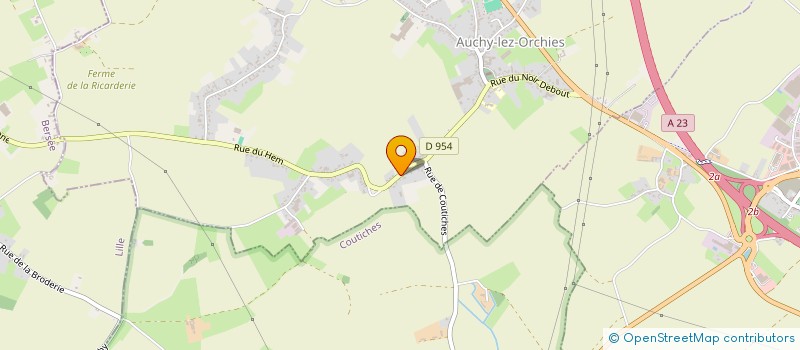 localisation de l'entreprise OUTABOBO  AUCHY-LEZ-ORCHIES