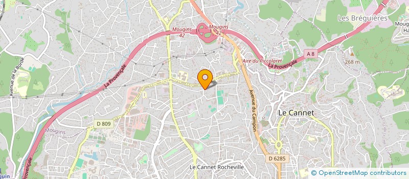localisation de l'entreprise OUTCOME à LE CANNET