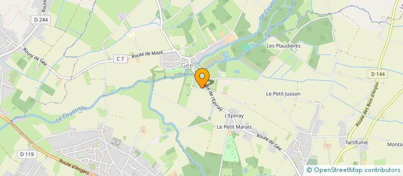 localisation de l'entreprise OUTDOOR PROJECT  BRISSAC LOIRE AUBANCE