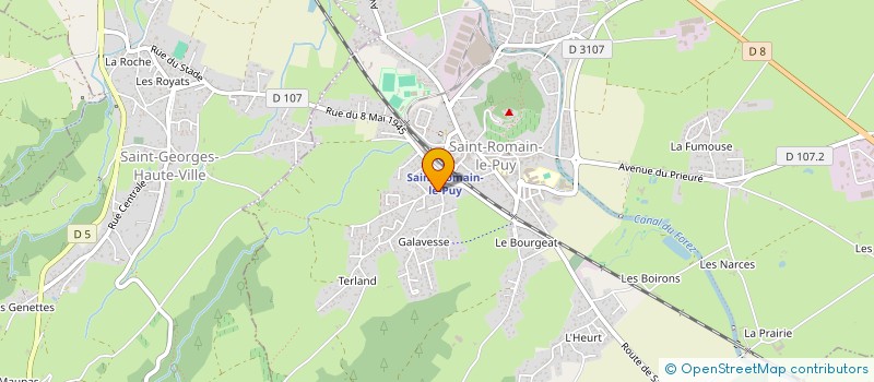localisation de l'entreprise OUTDOOR TIMES  SAINT-ROMAIN-LE-PUY