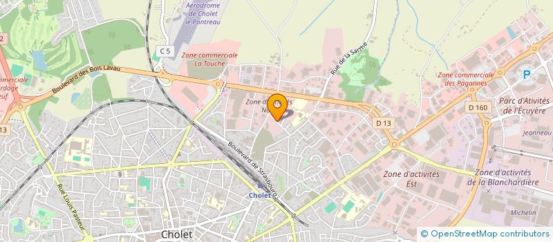 localisation de l'entreprise OUTHI-SUN à CHOLET