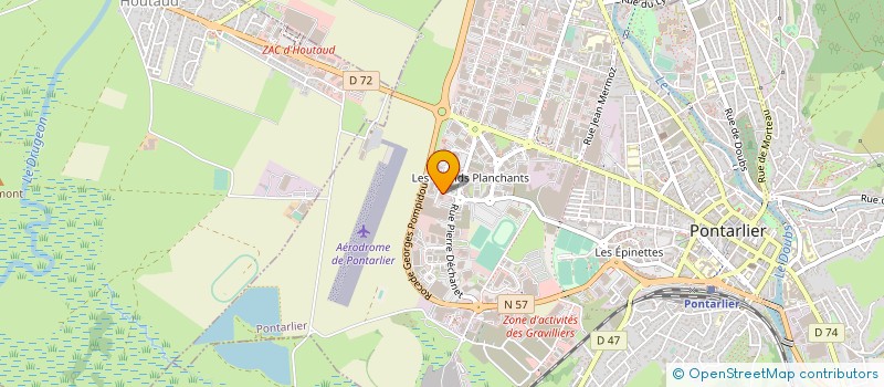 localisation de l'entreprise OUTICABLES à PONTARLIER