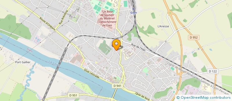 localisation de l'entreprise OUTICOM à GIEN