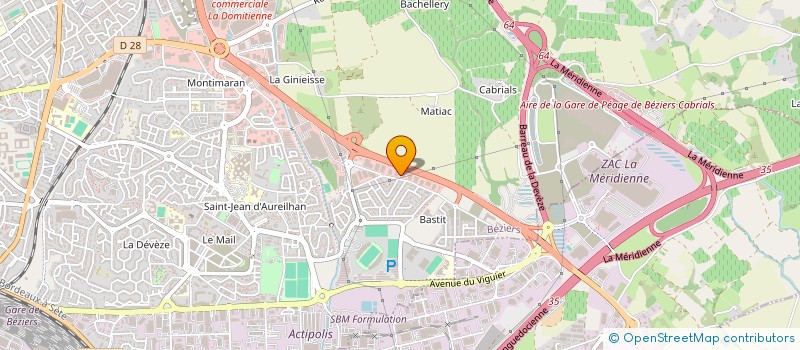 localisation de l'entreprise OUTID'OC BEZIERS à BEZIERS