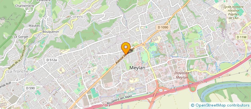 localisation de l'entreprise OUTIL BATI  MEYLAN