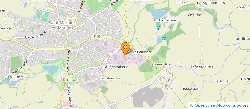 localisation de l'entreprise OUTIL EN MAIN DE SEVREMOINE à SEVREMOINE