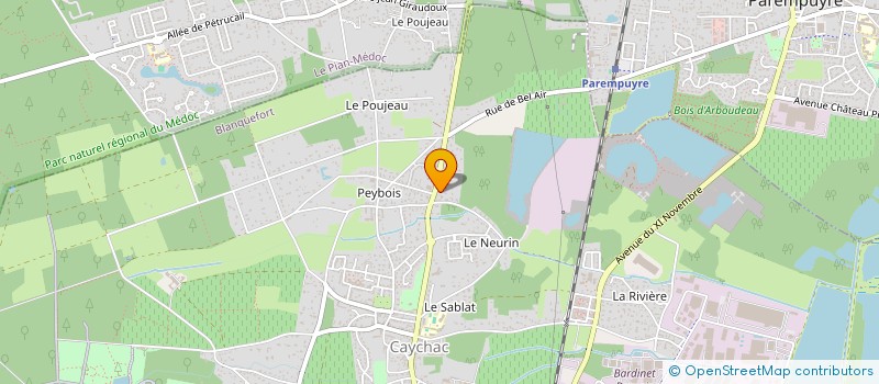 localisation de l'entreprise OUTIL2COM à BLANQUEFORT