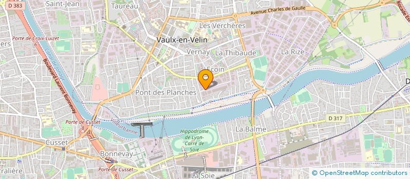 localisation de l'entreprise OUTILACIER à VAULX-EN-VELIN
