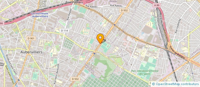 localisation de l'entreprise OUTILBAT LOCATION à AUBERVILLIERS