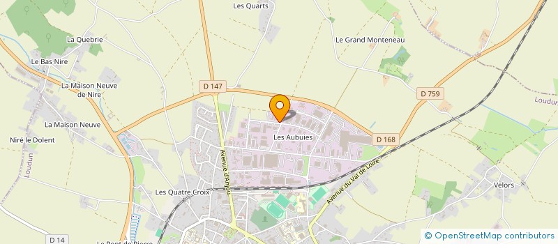 localisation de l'entreprise OUTILEC à LOUDUN