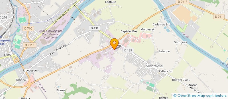 localisation de l'entreprise OUTILLAGE 47 à MONTAYRAL