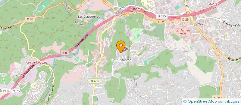 localisation de l'entreprise OUTILLAGE DE HAUTE PRECISION DERBUEL à VALLAURIS