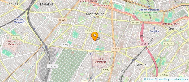localisation de l'entreprise OUTILLAGE DES HAUTS DE SEINE à MONTROUGE
