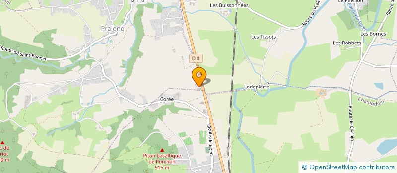 localisation de l'entreprise OUTILLAGE ELBE à CHALAIN D'UZORE