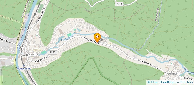 localisation de l'entreprise OUTILLAGE FORNARA SA à NOUZONVILLE