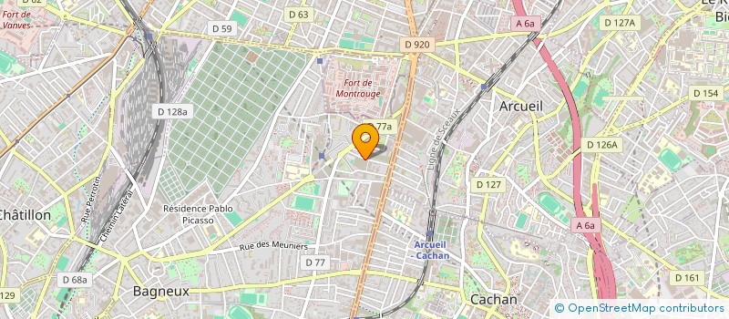 localisation de l'entreprise OUTILLAGE FPG PRUDHOMME FRERES à BAGNEUX