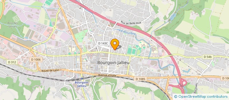 localisation de l'entreprise OUTILLAGE L G M à BOURGOIN-JALLIEU