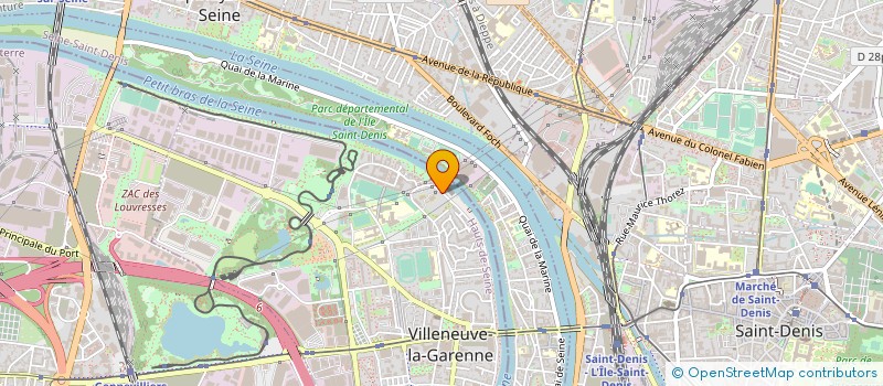 localisation de l'entreprise OUTILLAGE M K à VILLENEUVE-LA-GARENNE