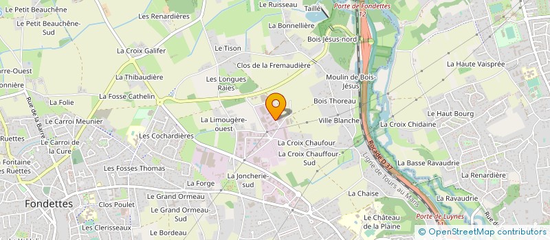localisation de l'entreprise OUTILLAGE PRECISION CARBURE ACIER SOCIETE NOUVELLE  FONDETTES