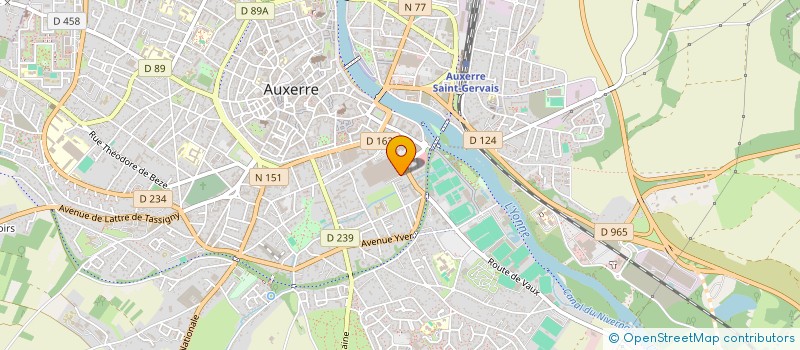localisation de l'entreprise OUTILLAGE PRESSE INDUSTRIE à AUXERRE