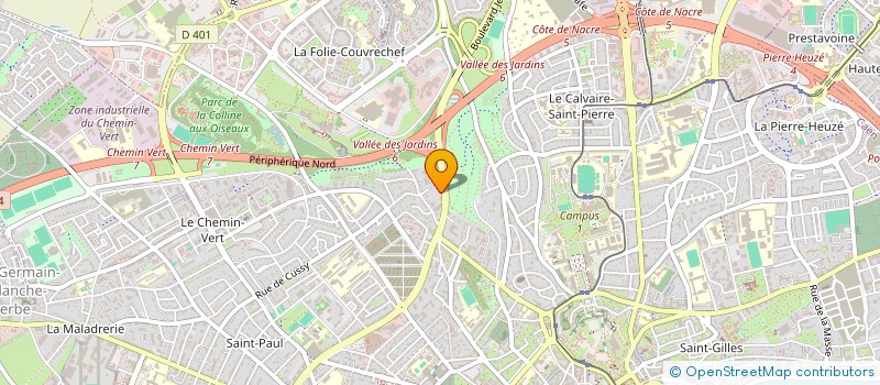 localisation de l'entreprise OUTILLAGE PRESSES ETUDES MESURES FRANCE à CAEN