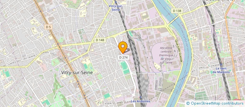 localisation de l'entreprise OUTILLAGE PROTOTYPE MECANIQUE GENERALE  VITRY-SUR-SEINE