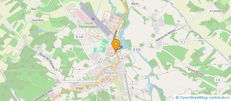 localisation de l'entreprise OUTILMARCHE à NOGARO