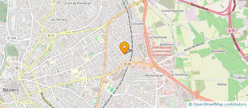 localisation de l'entreprise OUTILMATPRO  BEZIERS