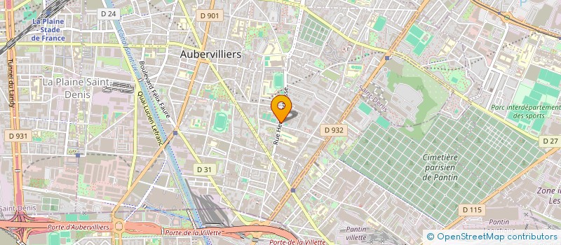 localisation de l'entreprise OUTILS-BAT à AUBERVILLIERS