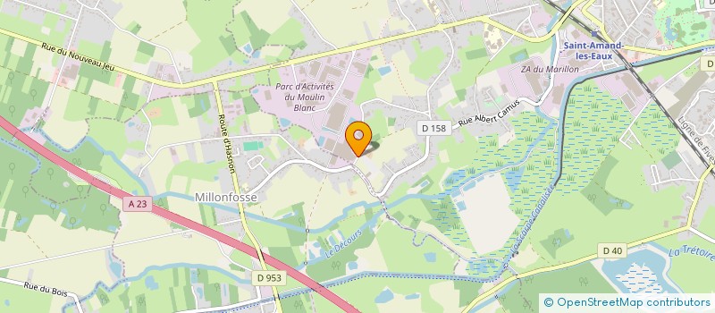 localisation de l'entreprise OUTINORD LOCATION à SAINT-AMAND-LES-EAUX