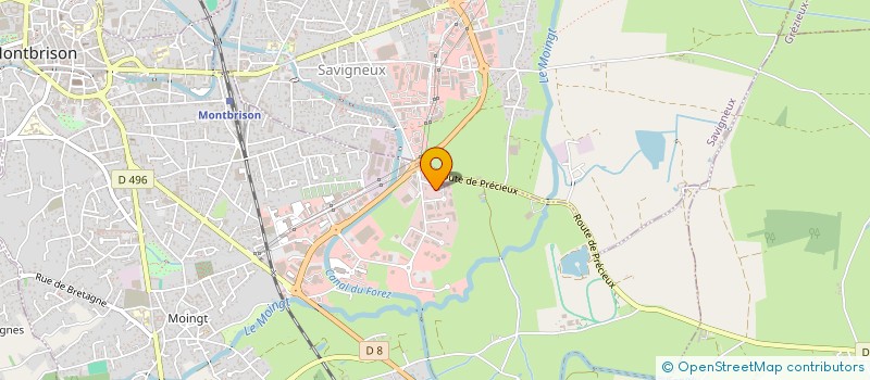localisation de l'entreprise OUTIPLAST  MONTBRISON