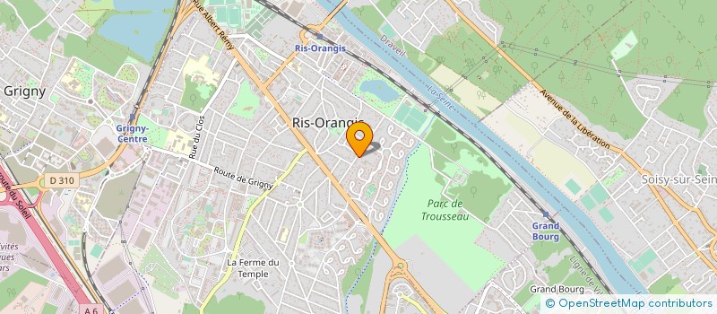 localisation de l'entreprise OUTITECH à RIS-ORANGIS