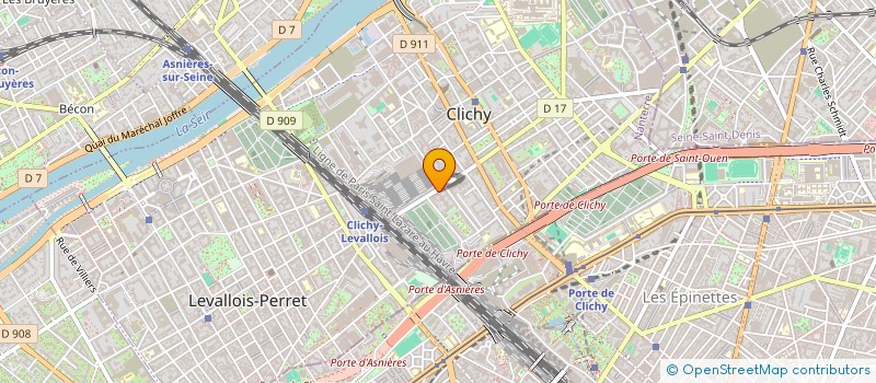 localisation de l'entreprise OUTLANDER à CLICHY