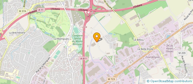 localisation de l'entreprise OUTLAW à CARQUEFOU