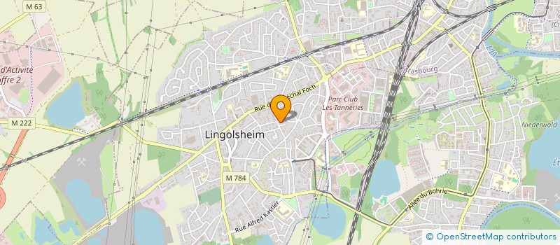 localisation de l'entreprise OUTRE FORET  LINGOLSHEIM