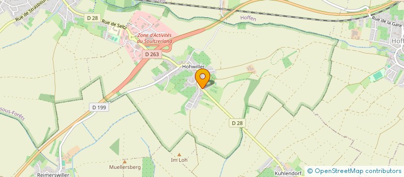 localisation de l'entreprise OUTRE-FORET PAYSAGE  HUNSPACH