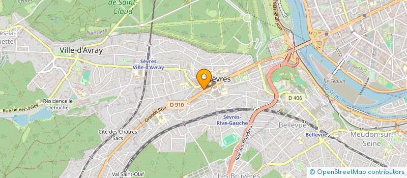 localisation de l'entreprise OUTRE MER DEVELOPPEMENT  SEVRES