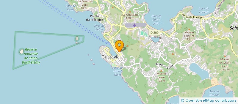 localisation de l'entreprise OUTRE-MER EVALUATIONS à SAINT BARTHELEMY