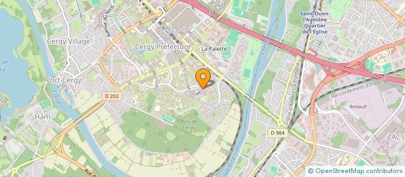 localisation de l'entreprise OUTRE-PRENEURS  CERGY