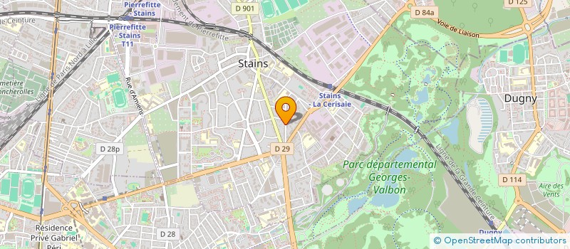 localisation de l'entreprise OUTREMER-CONCEPT à STAINS
