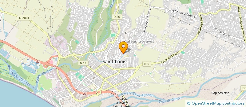localisation de l'entreprise OUTREMER CONSTRUCTIONS à SAINT-LOUIS