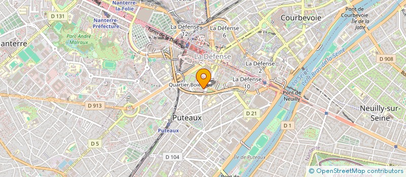localisation de l'entreprise OUTREMONDE STUDIO  COURBEVOIE
