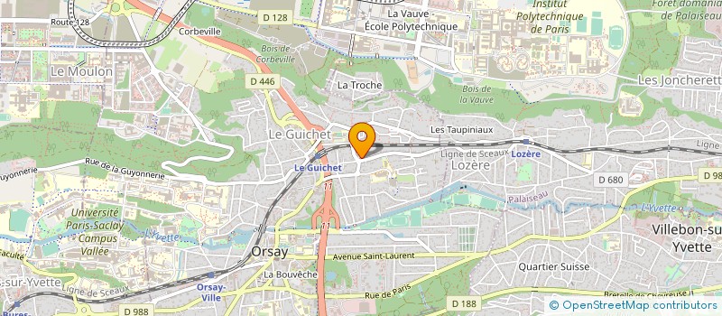 localisation de l'entreprise OUTSIDE à ORSAY