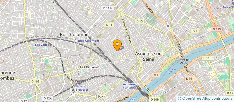 localisation de l'entreprise OUTSIDE CENTRE  ASNIERES-SUR-SEINE