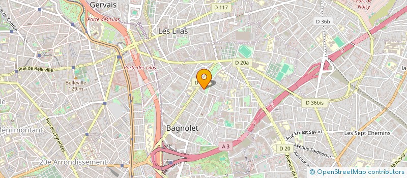localisation de l'entreprise OUTSIDER FAMILY ( OFM )  BAGNOLET