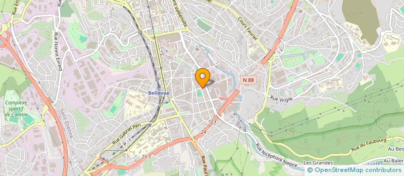 localisation de l'entreprise OUTTARGET à SAINT-ETIENNE