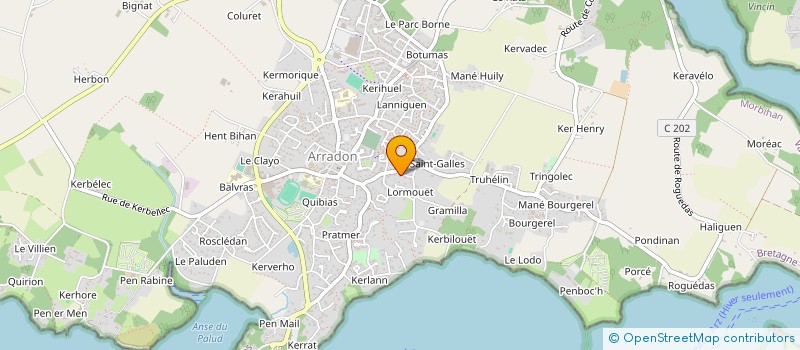 localisation de l'entreprise OUVEA QUEST SAS  ARRADON