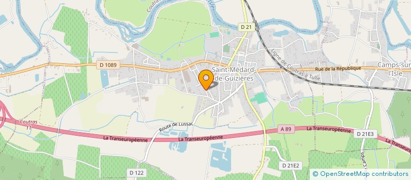 localisation de l'entreprise OUVEO AQUITAINE  SAINT-MEDARD-DE-GUIZIERES